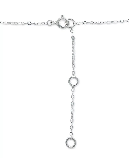 Giani Bernini Cubic Zirconia Flower Cluster Pendant Necklace in Sterling Silver